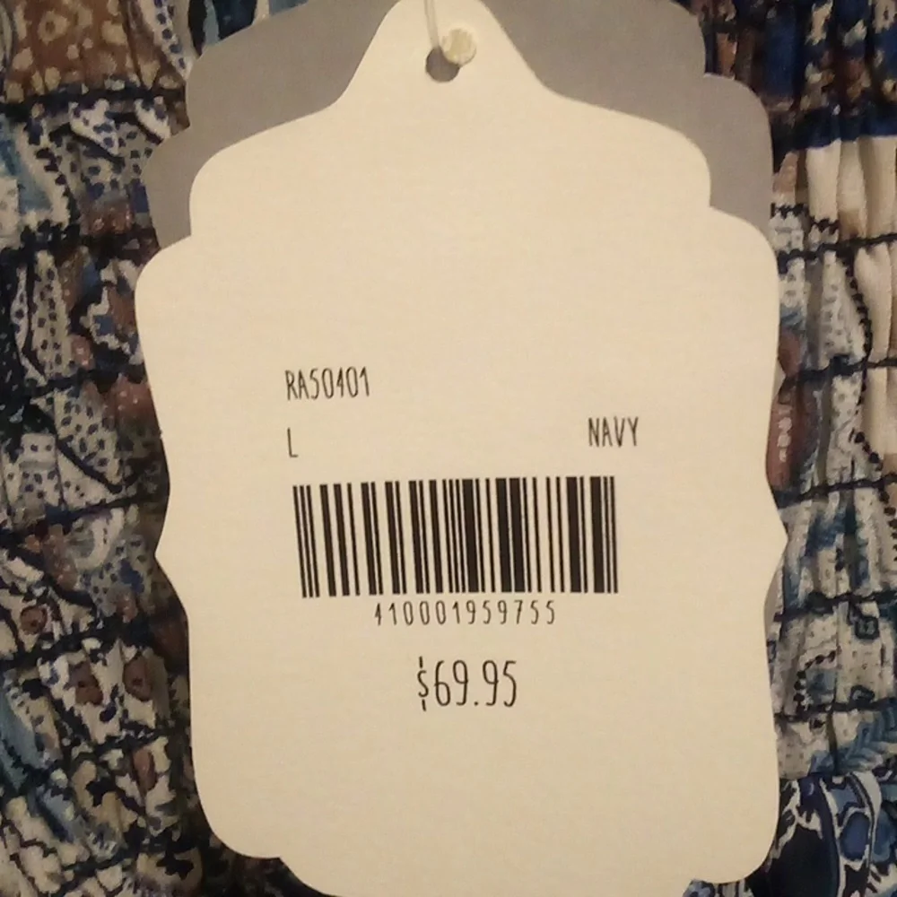 NWT - Altar'd State Sleeveless Summer Blue Floral Dress - Size L - Picture 6 of 10